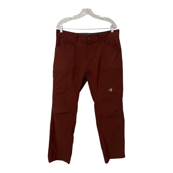 Eddie Bauer First Ascent Pants Men’s 35x31 Red Guide Pro Hiking Performance - Picture 1 of 14